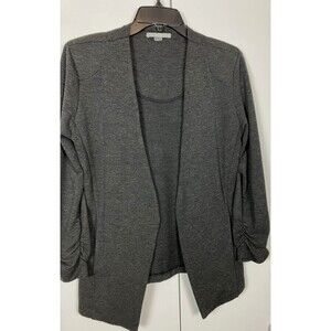 Tart Womens Modal Blend Dark Gray Open Front Cardigan Size XS
